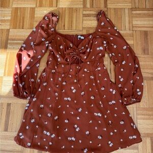 Abercrombie & Fitch Terracotta Smocked Dress